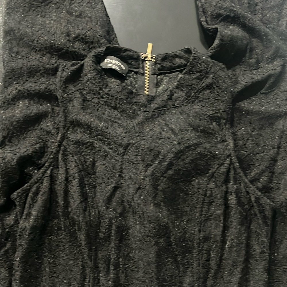 Black jump suit with belt